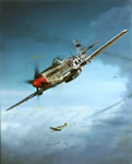 "Debden Eagles" - John D. Shaw - P-51 Mustang World War II Aviation Art